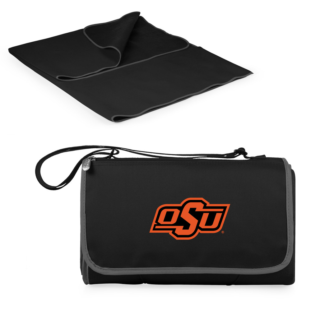 Oklahoma State Cowboys Outdoor Picnic Blanket and Tote - Black | Picnic Time | 820-00-175-464-0