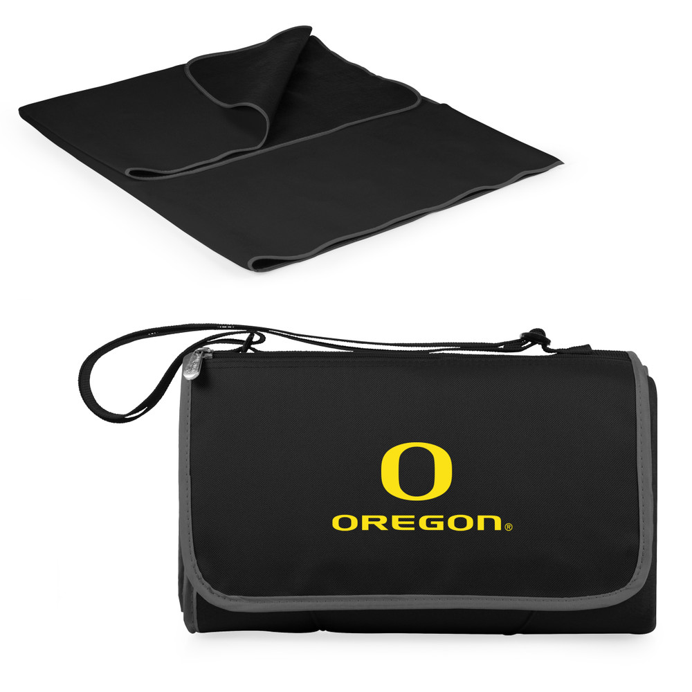Oregon Ducks Outdoor Picnic Blanket and Tote - Black | Picnic Time | 820-00-175-474-0