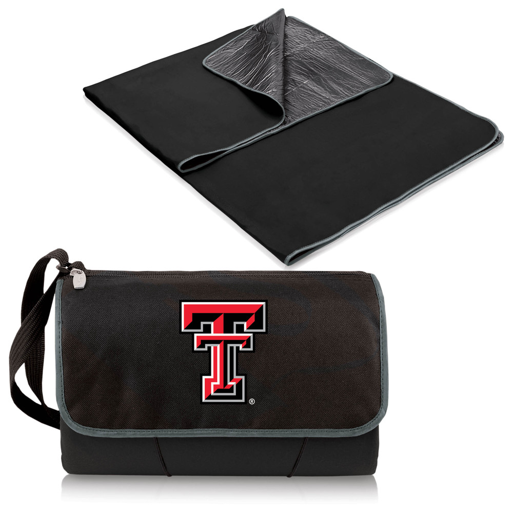 Texas Tech Red Raiders Outdoor Picnic Blanket and Tote - Black | Picnic Time | 820-00-175-574-0