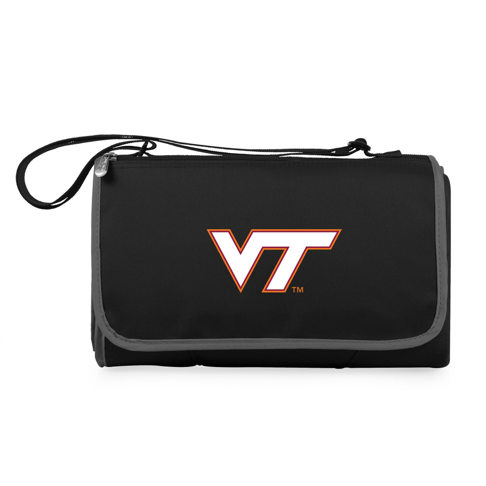 Virginia Tech Hokies Outdoor Picnic Blanket and Tote - Black | Picnic Time | 820-00-175-604-0