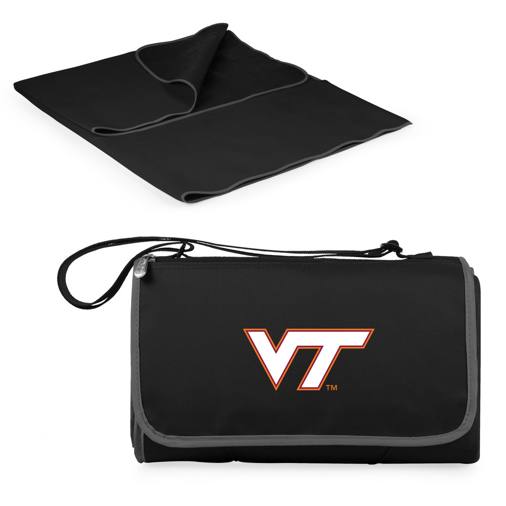 Virginia Tech Hokies Outdoor Picnic Blanket and Tote - Black | Picnic Time | 820-00-175-604-0