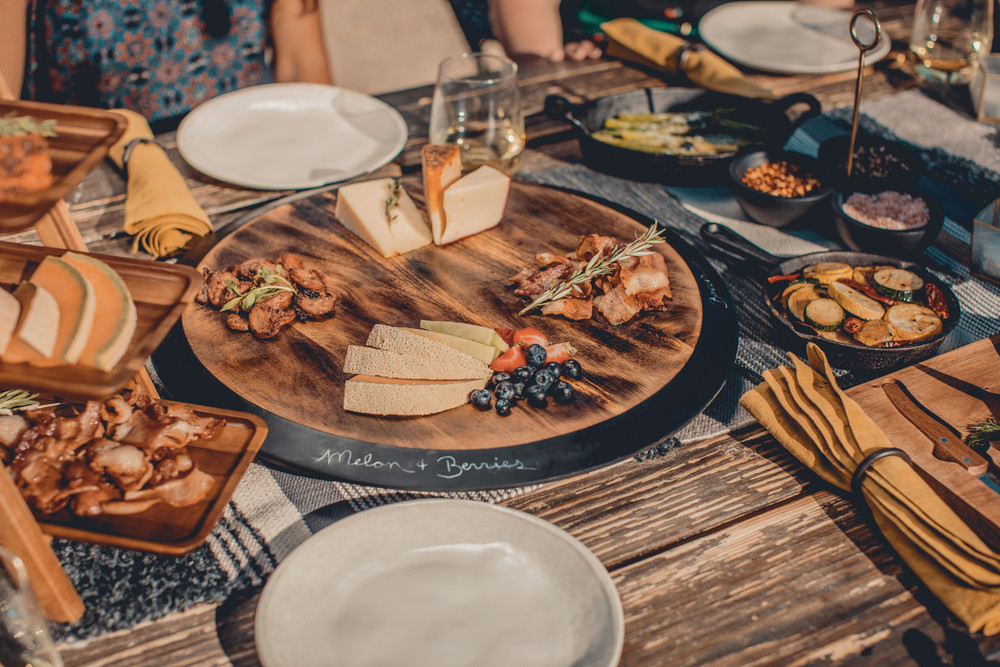 Boise State Broncos Lazy Susan Serving Tray | Picnic Time | 827-18-513-703-0