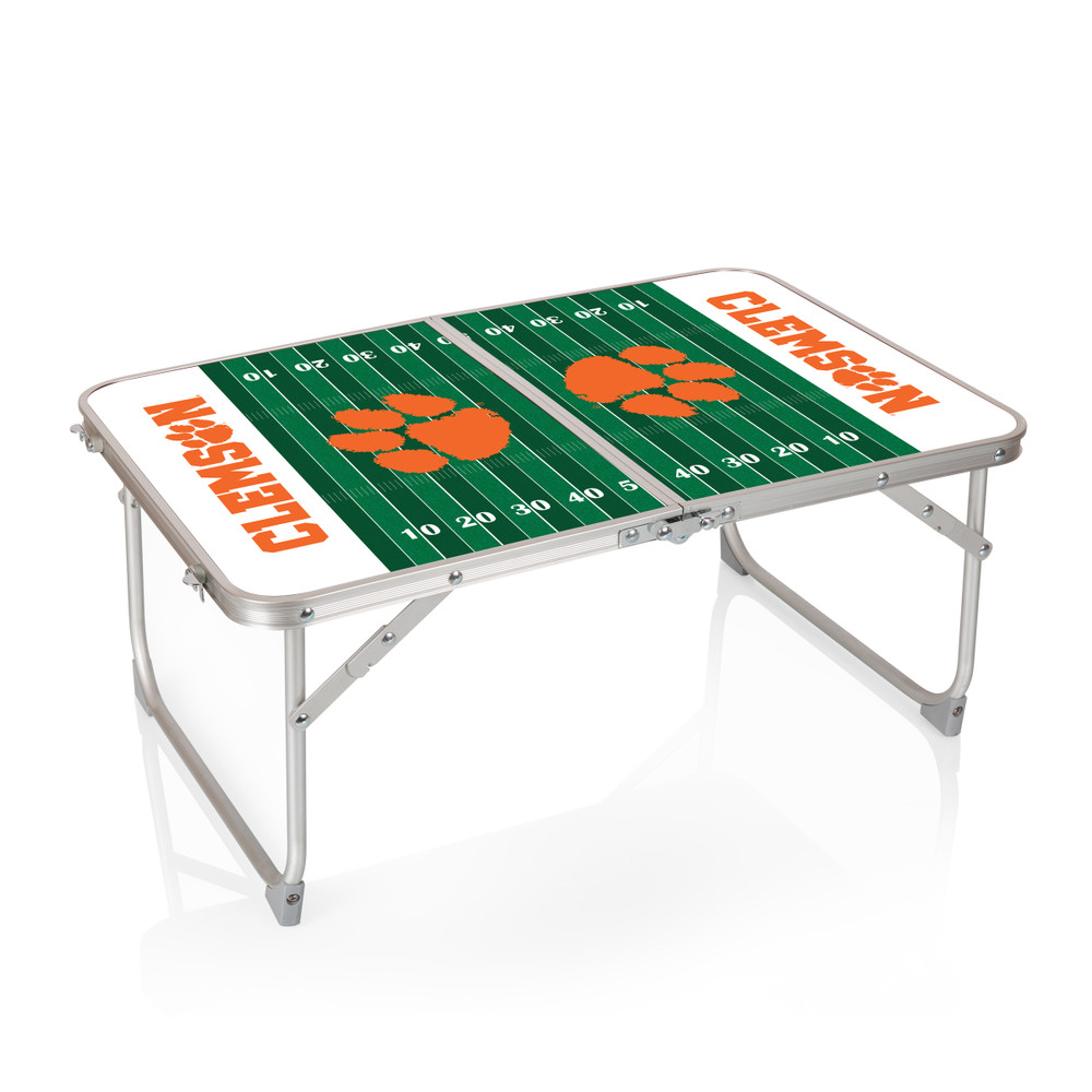 Clemson Tigers Mini Portable Folding Table | Picnic Time | 843-00-141-104-0