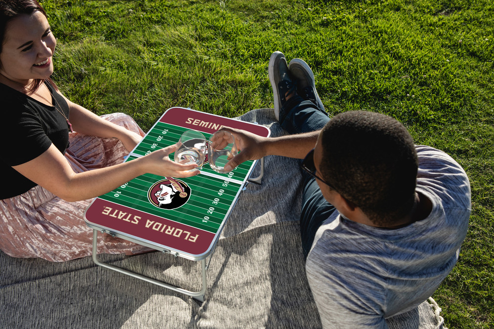 Florida State Seminoles Mini Portable Folding Table | Picnic Time | 843-00-141-174-0