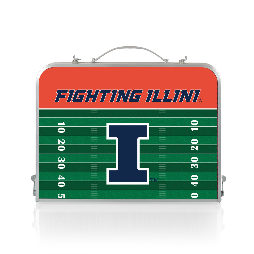 Illinois Fighting Illini Mini Portable Folding Table | Picnic Time | 843-00-141-214-0