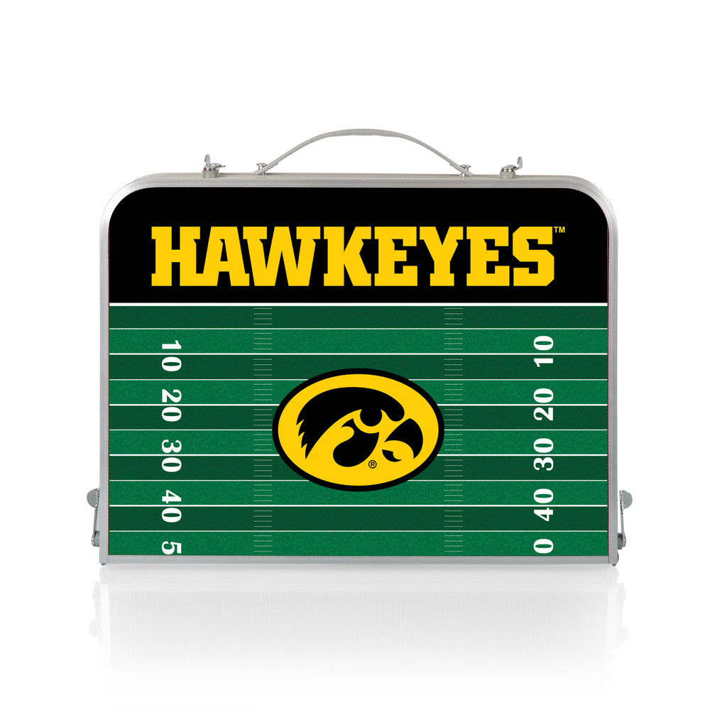 Iowa Hawkeyes Mini Portable Folding Table | Picnic Time | 843-00-141-224-0
