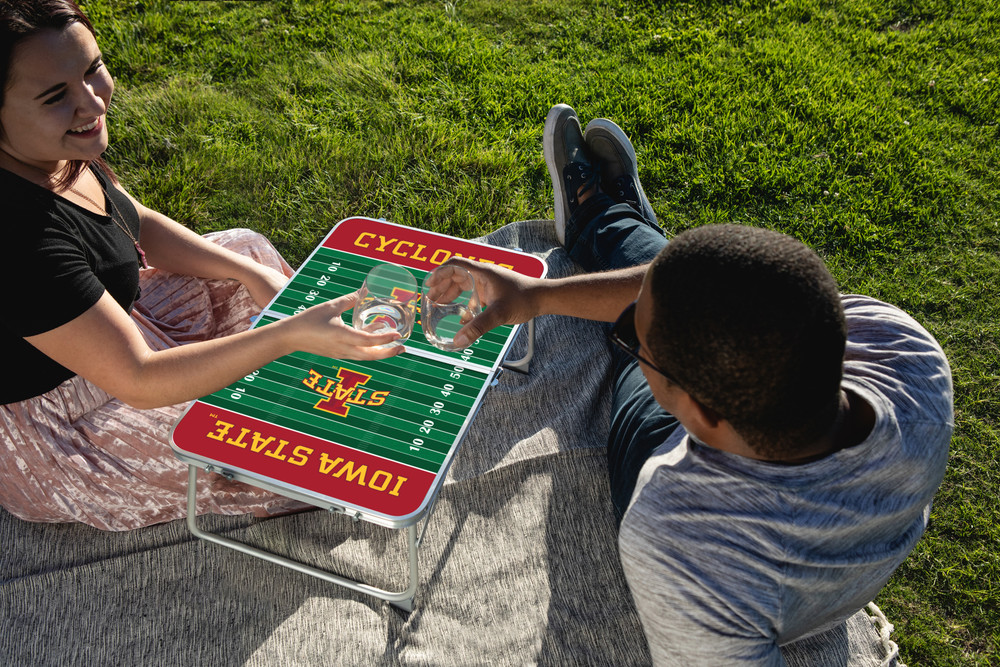 Iowa State Cyclones Mini Portable Folding Table | Picnic Time | 843-00-141-234-0