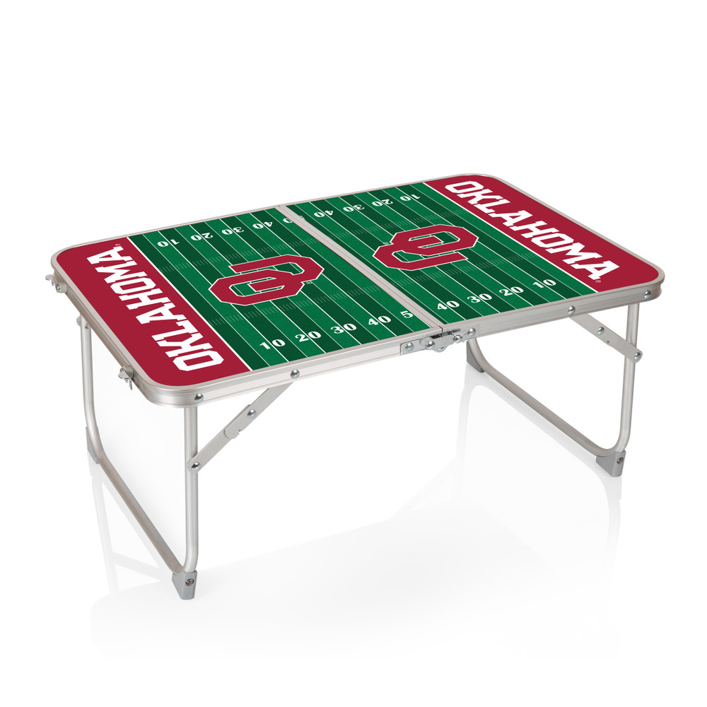 Oklahoma Sooners Mini Portable Folding Table | Picnic Time | 843-00-141-454-0