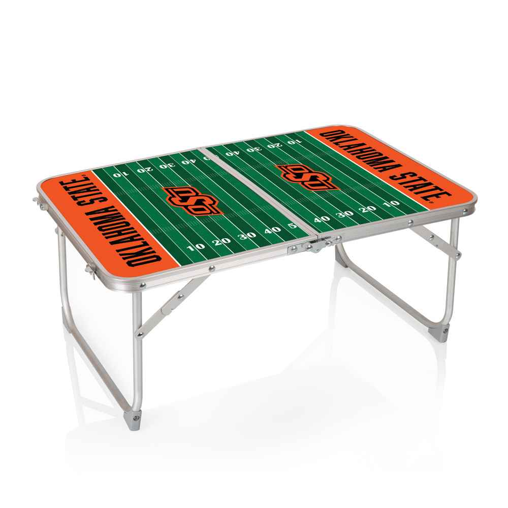 Oklahoma State Cowboys Mini Portable Folding Table | Picnic Time | 843-00-141-464-0