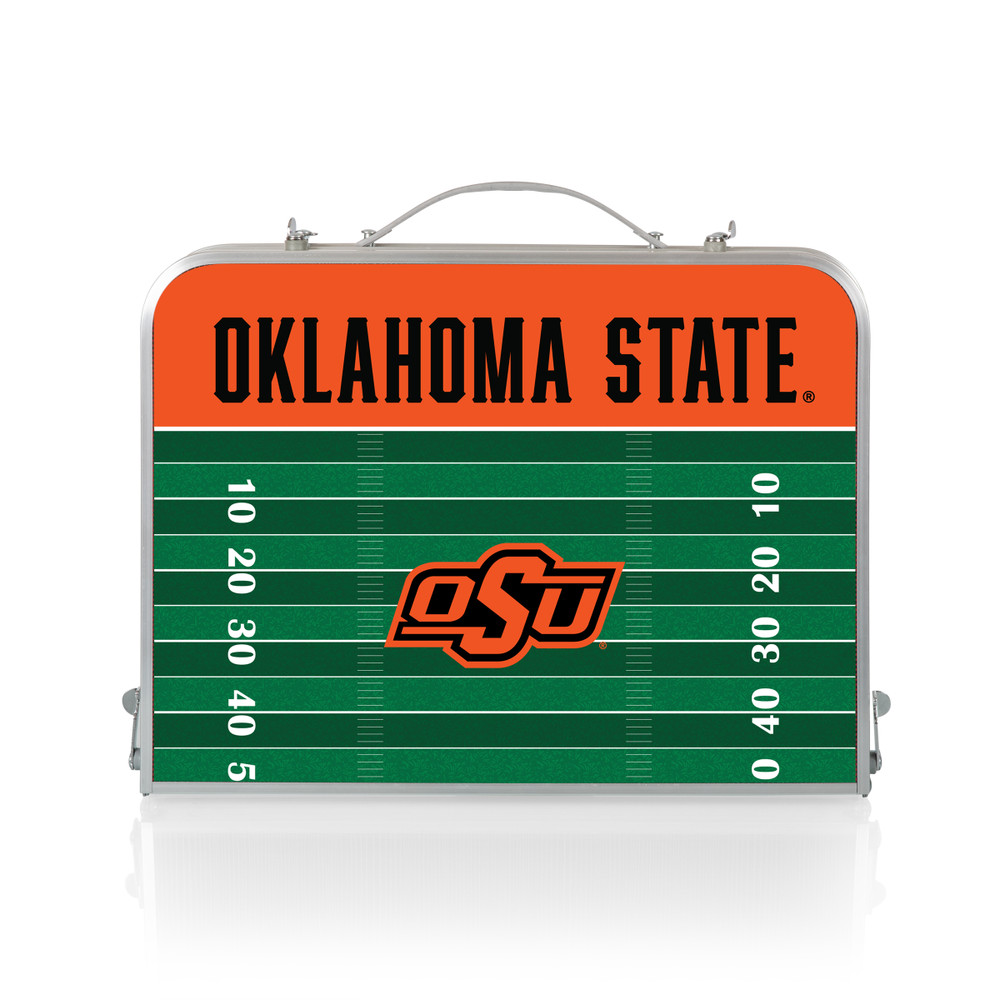 Oklahoma State Cowboys Mini Portable Folding Table | Picnic Time | 843-00-141-464-0