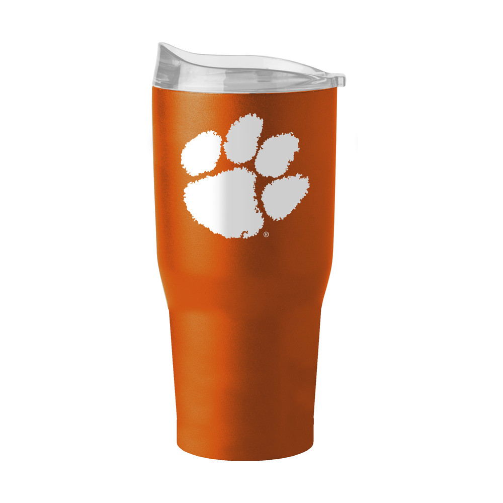 Clemson Tigers Flipside Powder Coat Tumbler | Logo Brands | 123-S30PT-34