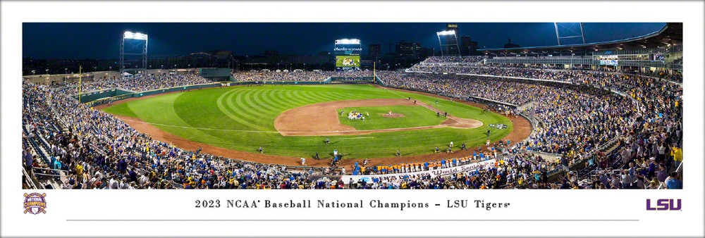 LSU Tigers 2023 College World Series Champions Panoramic Photo Print | Blakeway | CWS23LSU
