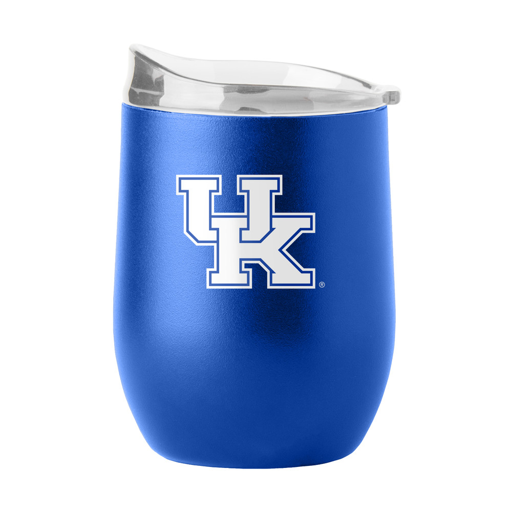 Kentucky Wildcats 16 oz. Flipside Powder Coat Curved Beverage Tumbler | Logo Brands | LGC159-S16PB-34