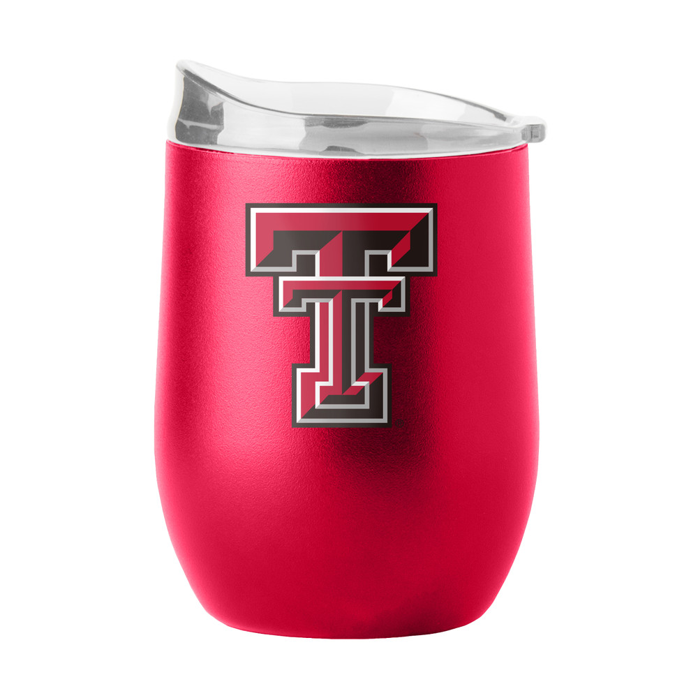 Texas Tech Red Raiders 16 oz. Flipside Powder Coat Curved Beverage Tumbler | Logo Brands | LGC220-S16PB-34