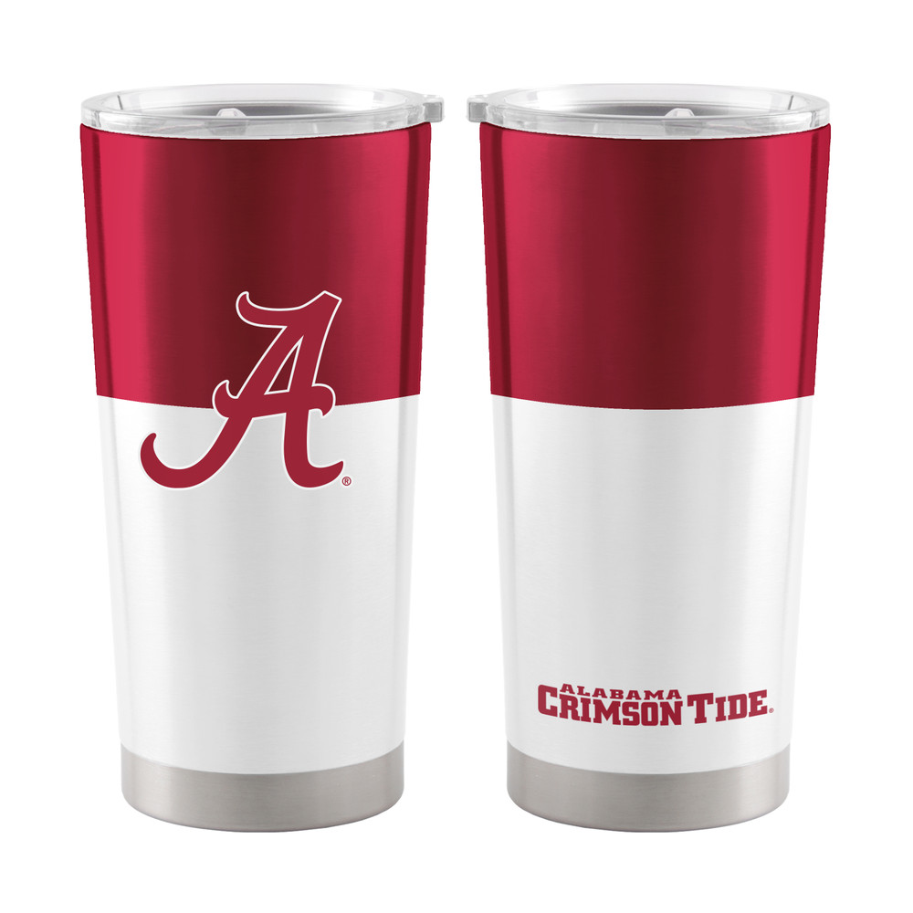 Alabama Crimson Tide 20 oz. Colorblock Stainless Steel Tumbler| Logo Brands |102-S20T-11