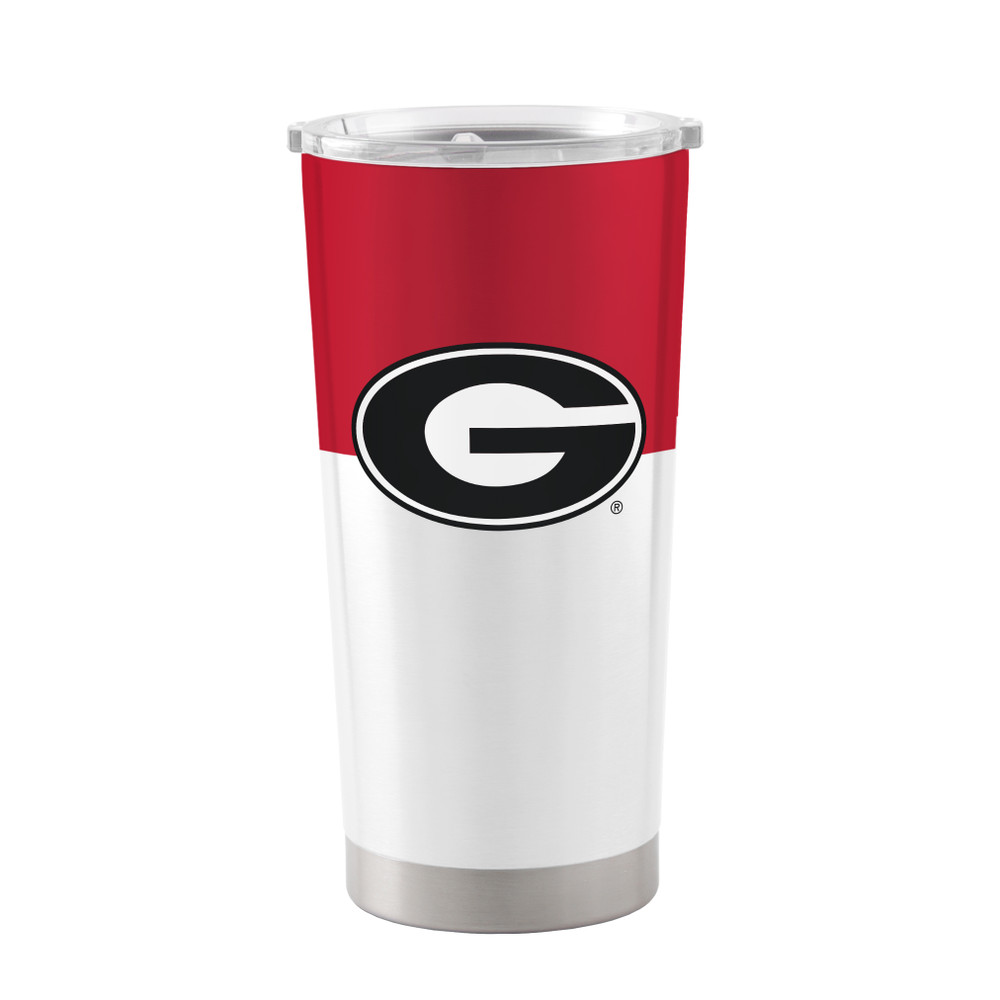 Georgia Bulldogs 20 oz. Colorblock Stainless Steel Tumbler| Logo Brands |142-S20T-11