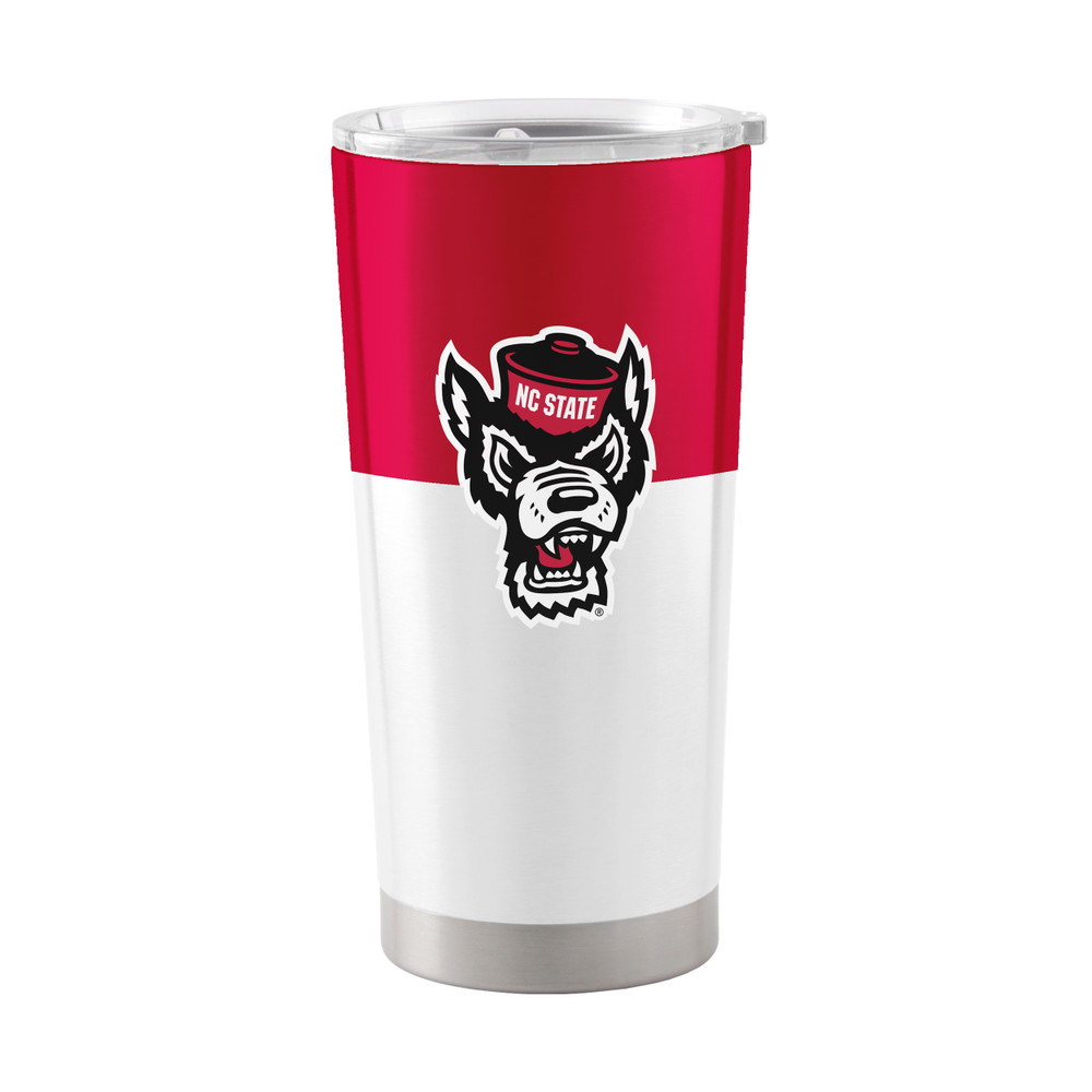 NC State Wolfpack 20 oz. Colorblock Stainless Steel Tumbler| Logo Brands |186-S20T-11