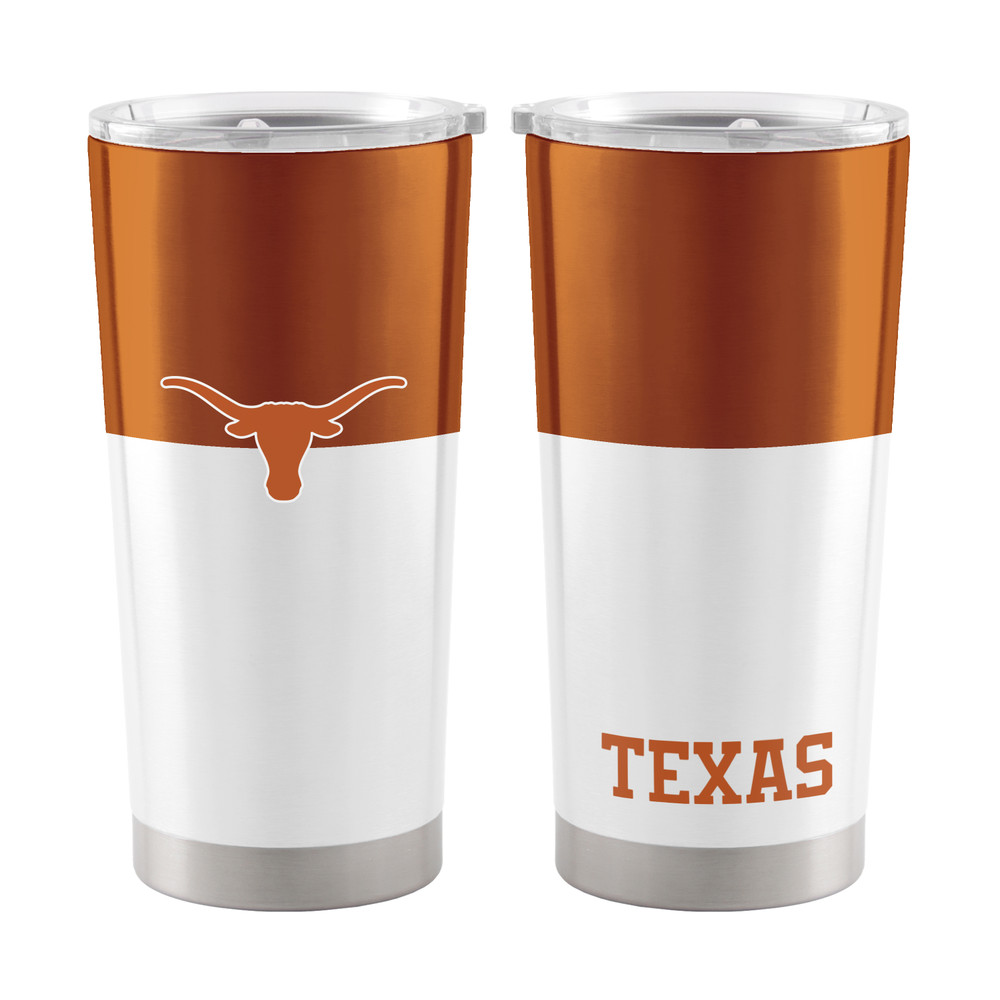 Texas Longhorns 20 oz. Colorblock Stainless Steel Tumbler| Logo Brands |218-S20T-11