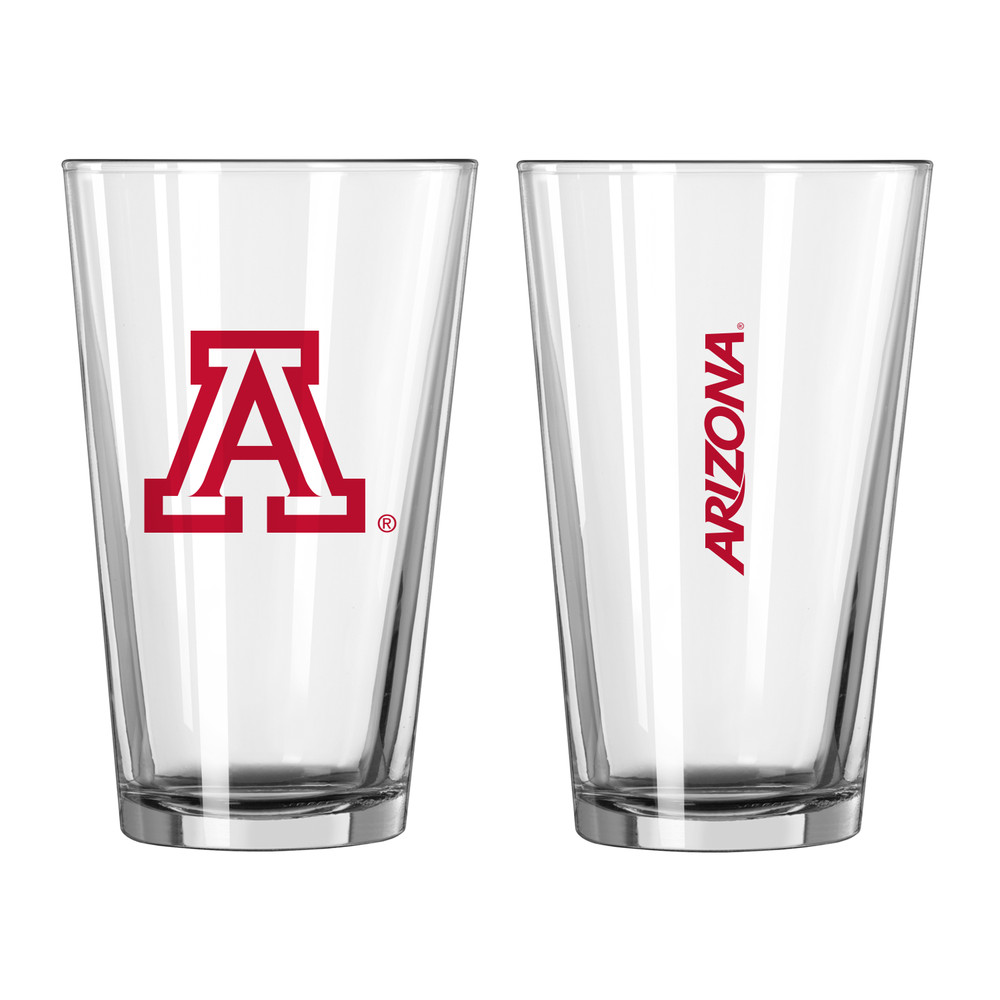 Arizona Wildcats Gameday Pint Glass - Set of 2| Logo Brands |106-G16P-1