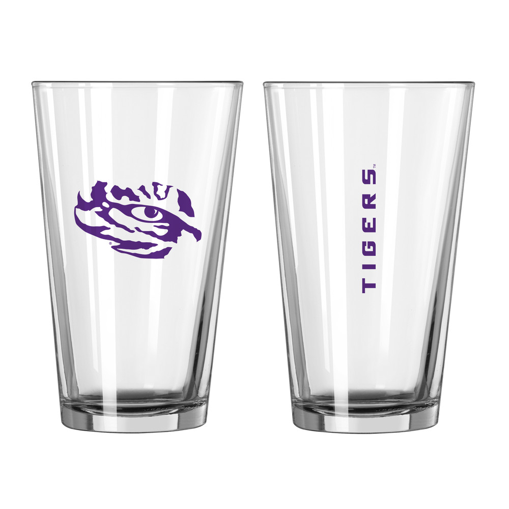 LSU Tigers Gameday Pint Glass - Set of 2| Logo Brands |162-G16P-1