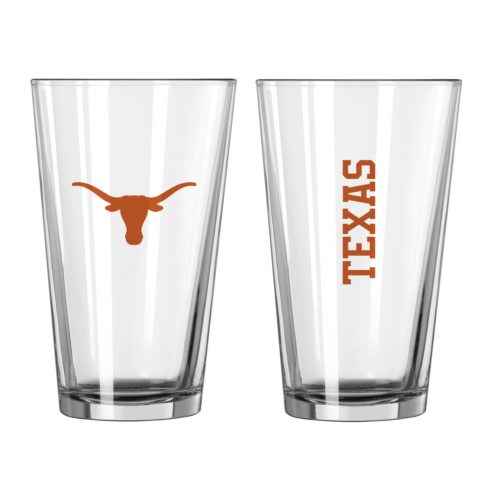 Texas Longhorns Gameday Pint Glass - Set of 2| Logo Brands |218-G16P-1