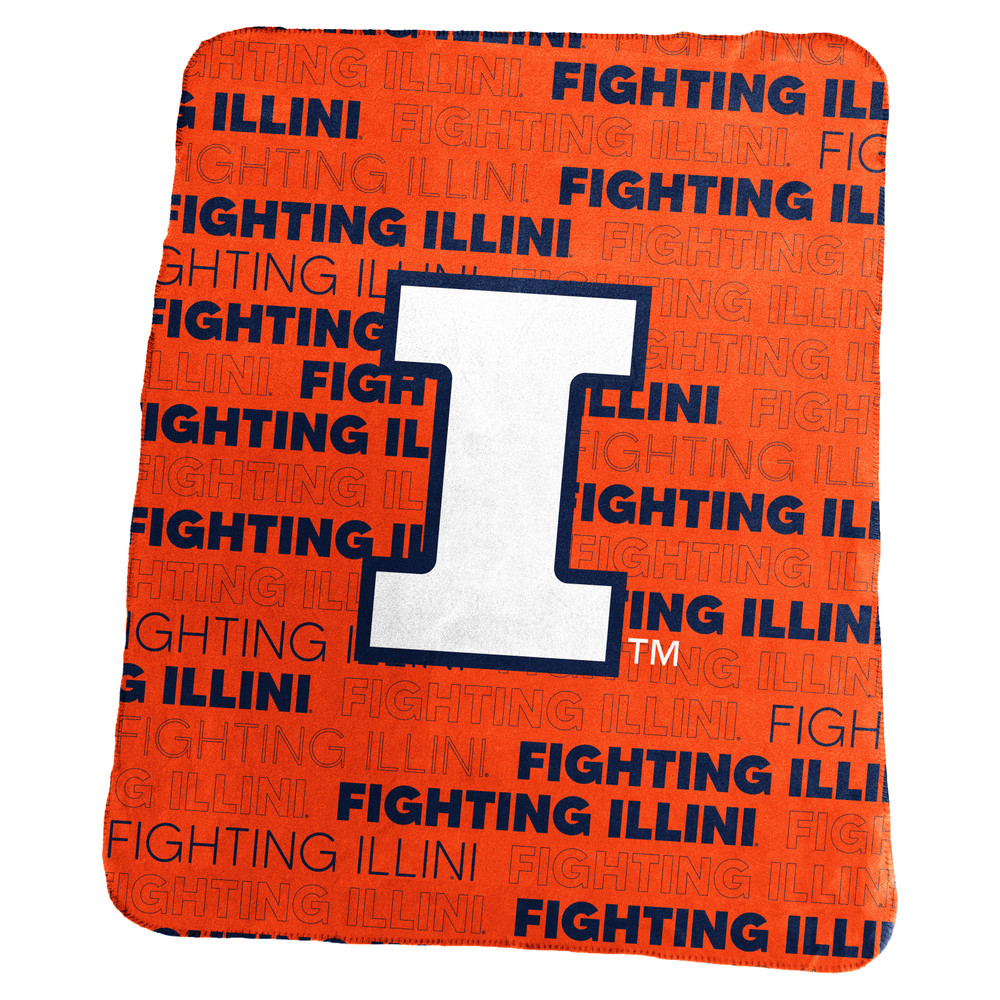 Illinois Fighting Illini Classic Throw  | Logo Brands |151-23C