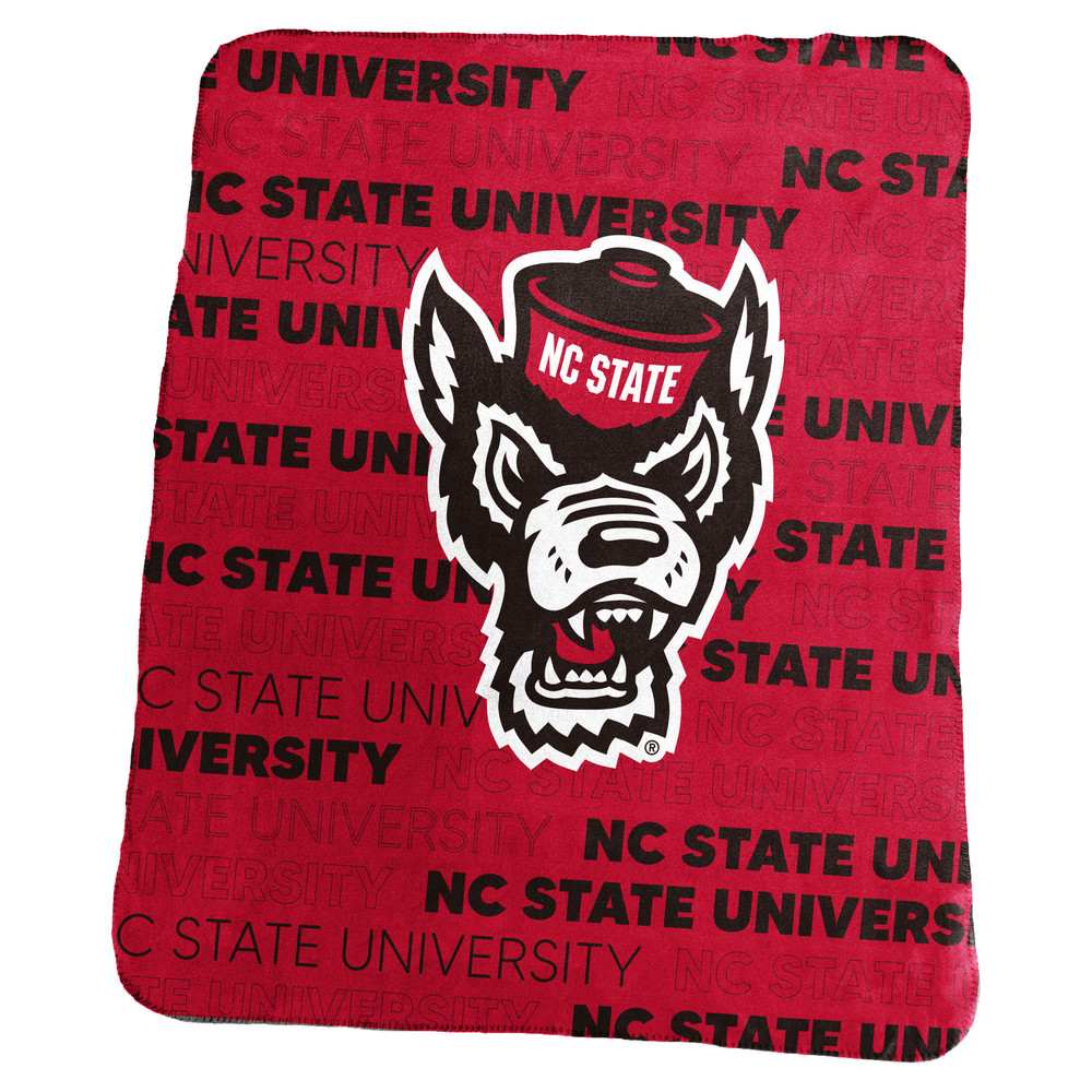 NC State Wolfpack Classic Throw  | Logo Brands |186-23C