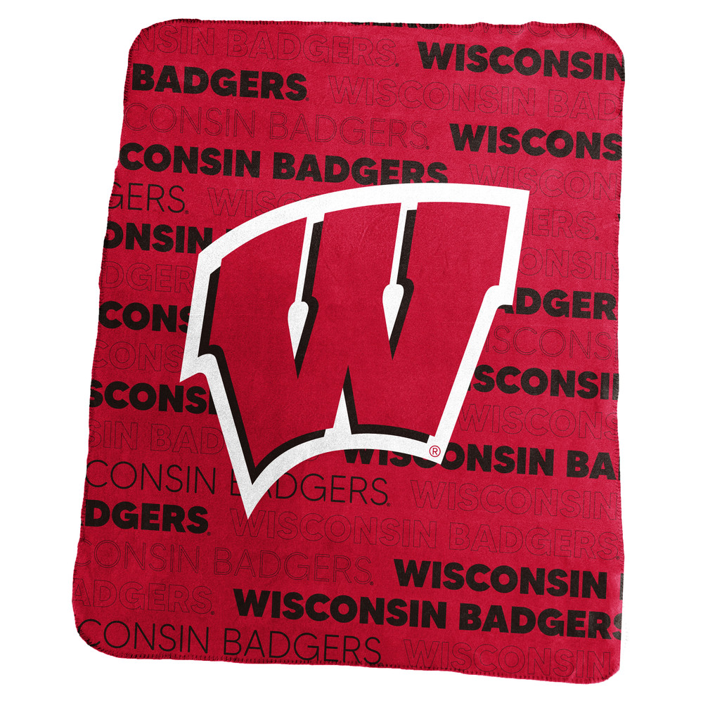 Wisconsin Badgers Classic Throw  | Logo Brands |244-23C