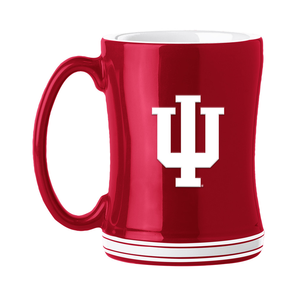 Indiana Hoosiers Relief Mug - Set of 2 | Logo Brands |153-C14RM