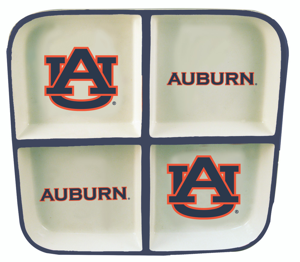 Auburn Tigers 4 Section Square Tray  | Memory Company | COL-AU-2408