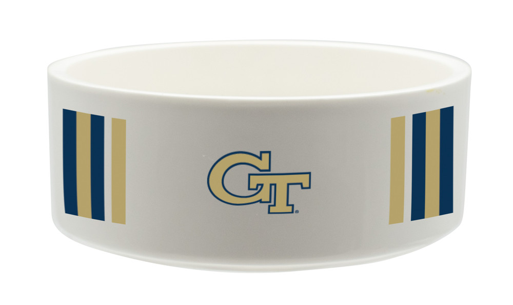 Georgia Tech Yellow Jackets Ceramic Pet Bowl | Memory Company | COL-GT-2822-121-SB