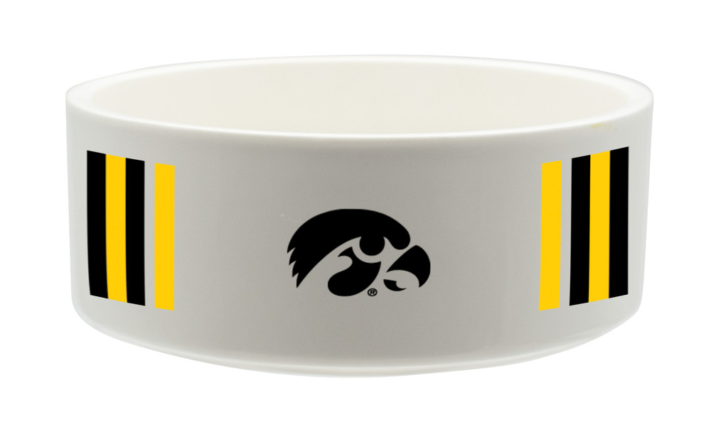 Iowa Hawkeyes Ceramic Pet Bowl | Memory Company | COL-IOW-2822-121-SB