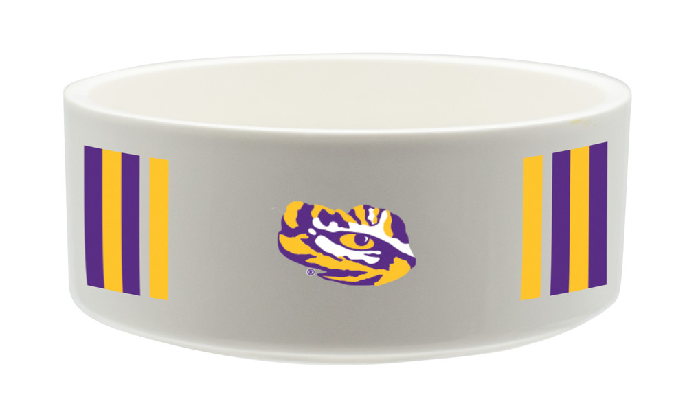 LSU Tigers Ceramic Pet Bowl | Memory Company | COL-LSU-2822-121-SB
