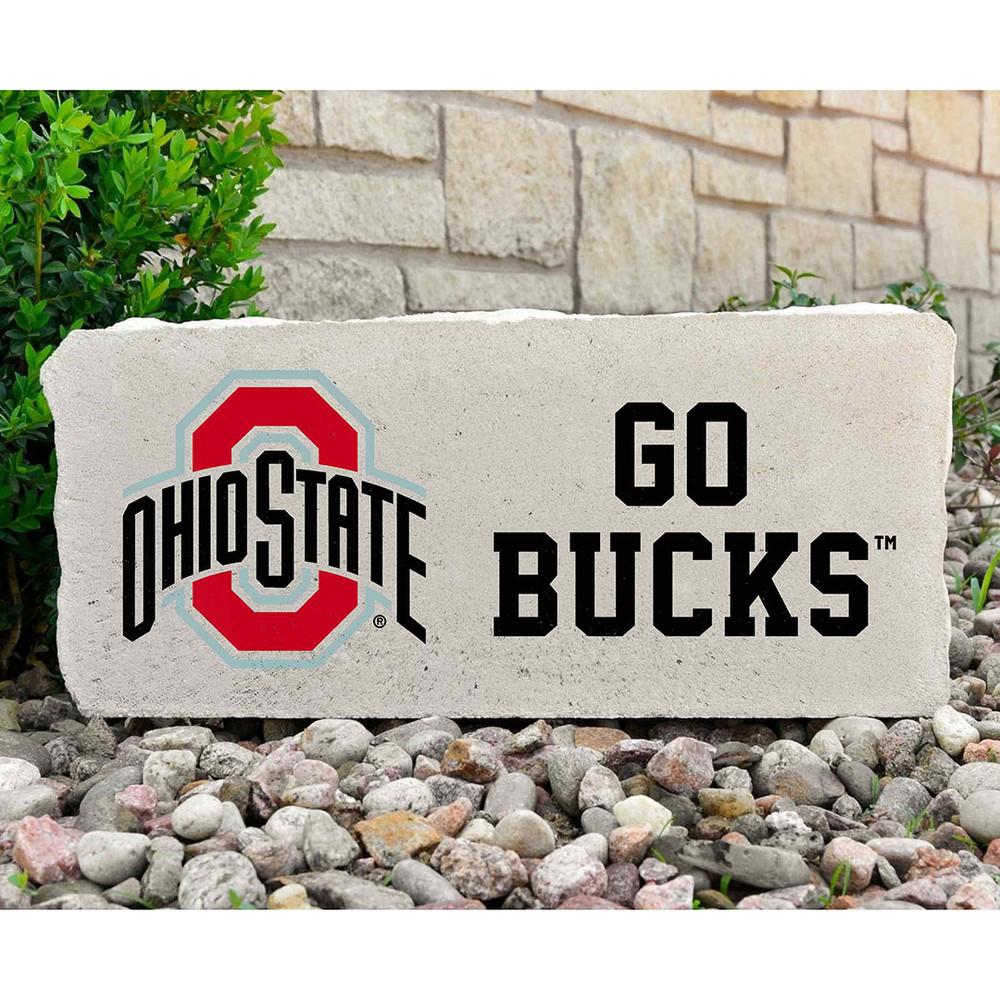 Ohio State Buckeyes Decorative Stone Go Bucks - Large | Stoneworx | OhioS-001