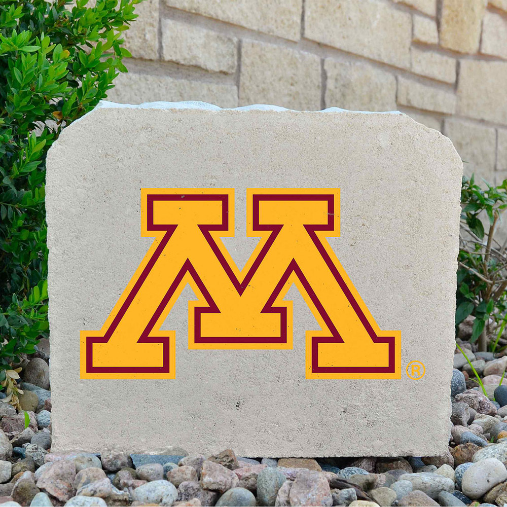 Minnesota Golden Gophers Decorative Stone Gold- Medium | Stoneworx2 | MINN-4