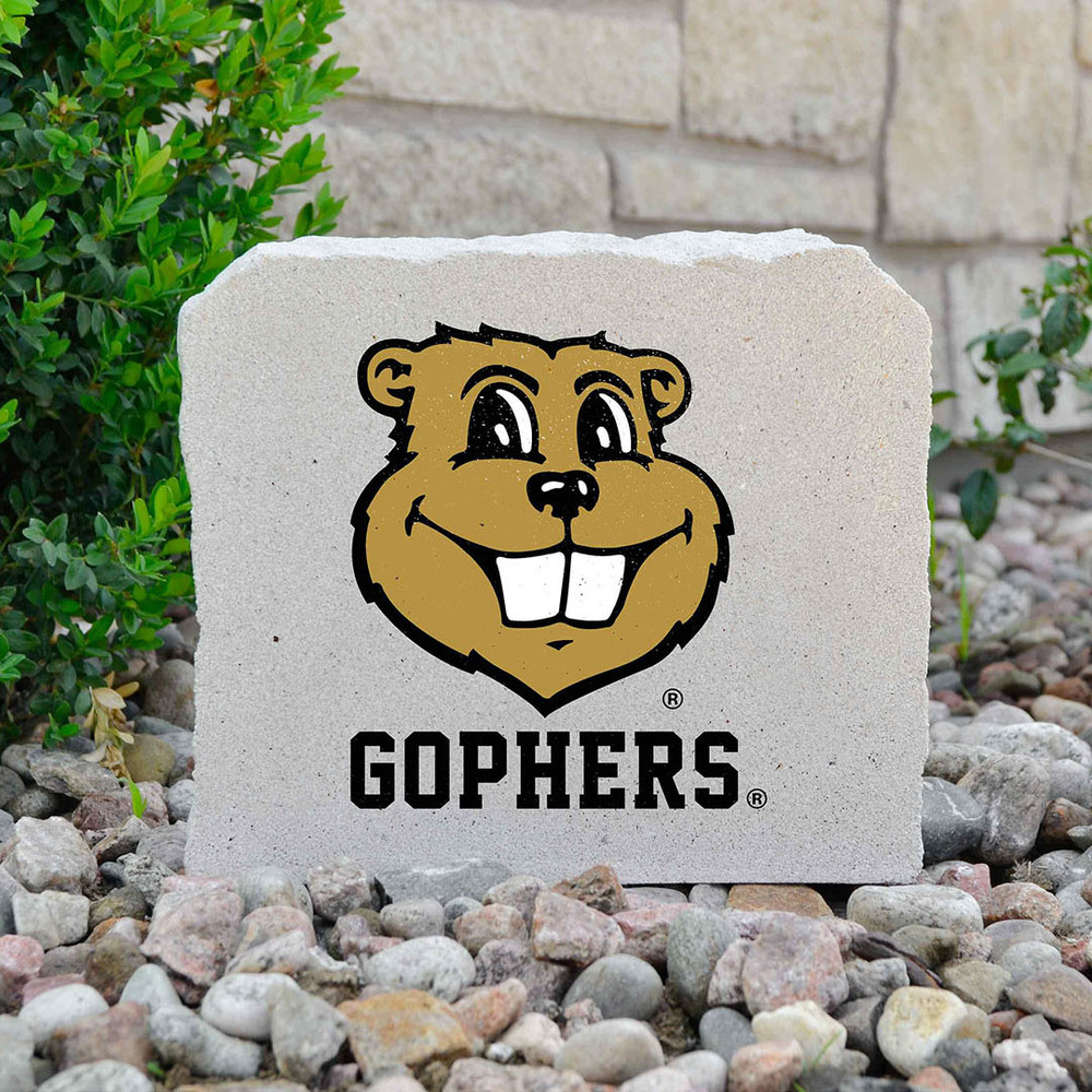 Minnesota Golden Gophers Decorative Stone Goldy Head Gophers - 7 | Stoneworx2 | MINN-5