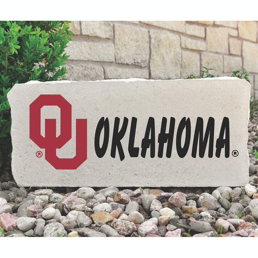 Oklahoma Sooners Decorative Stone Logo - Large | Stoneworx2 | OU-1