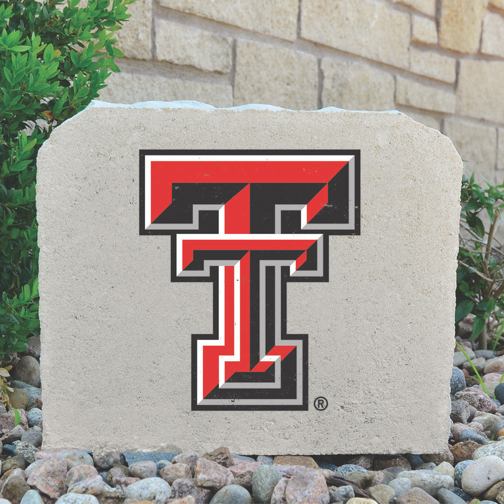 Texas Tech Red Raiders Decorative Stone Double T - Medium | Stoneworx 2| TTU-6