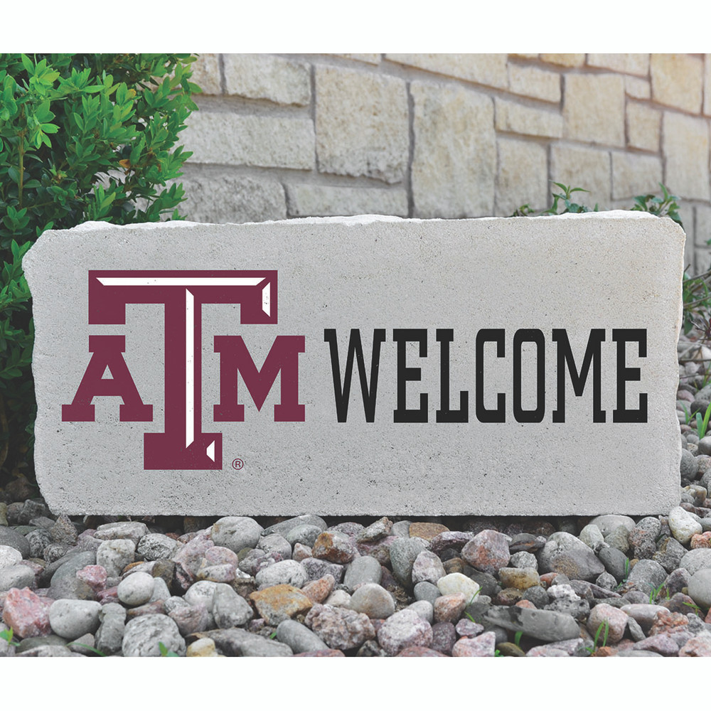 Texas A&M Aggies Decorative Stone Welcome - Large | Stoneworx2 | TAM-2