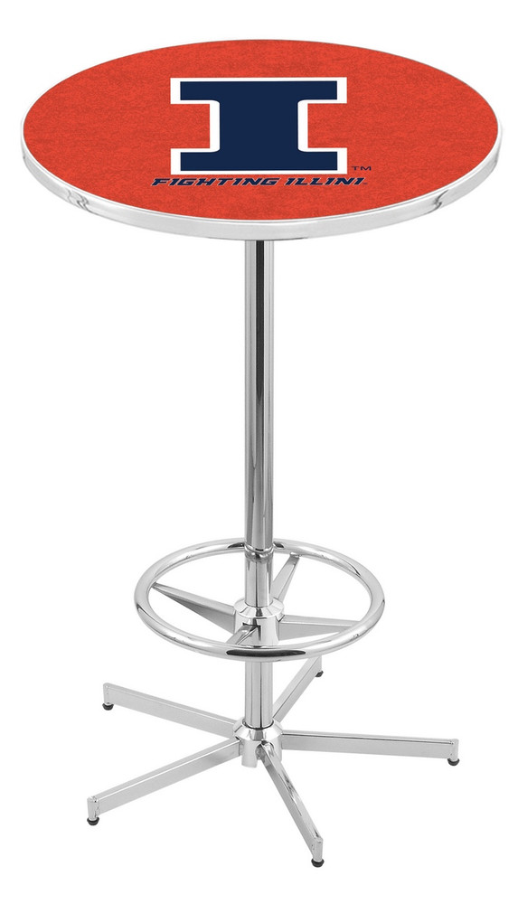 Illinois Fighting Illini Pub Table | Holland Bar Stool  | L216C4228IlliniU