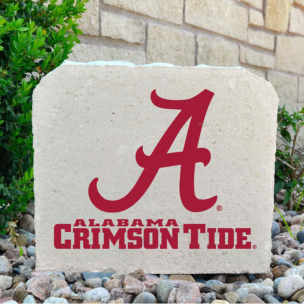 Alabama Crimson Tide Decorative Stone A Alabama Crimson Tide - Medium | Stoneworx2 | ALA-11