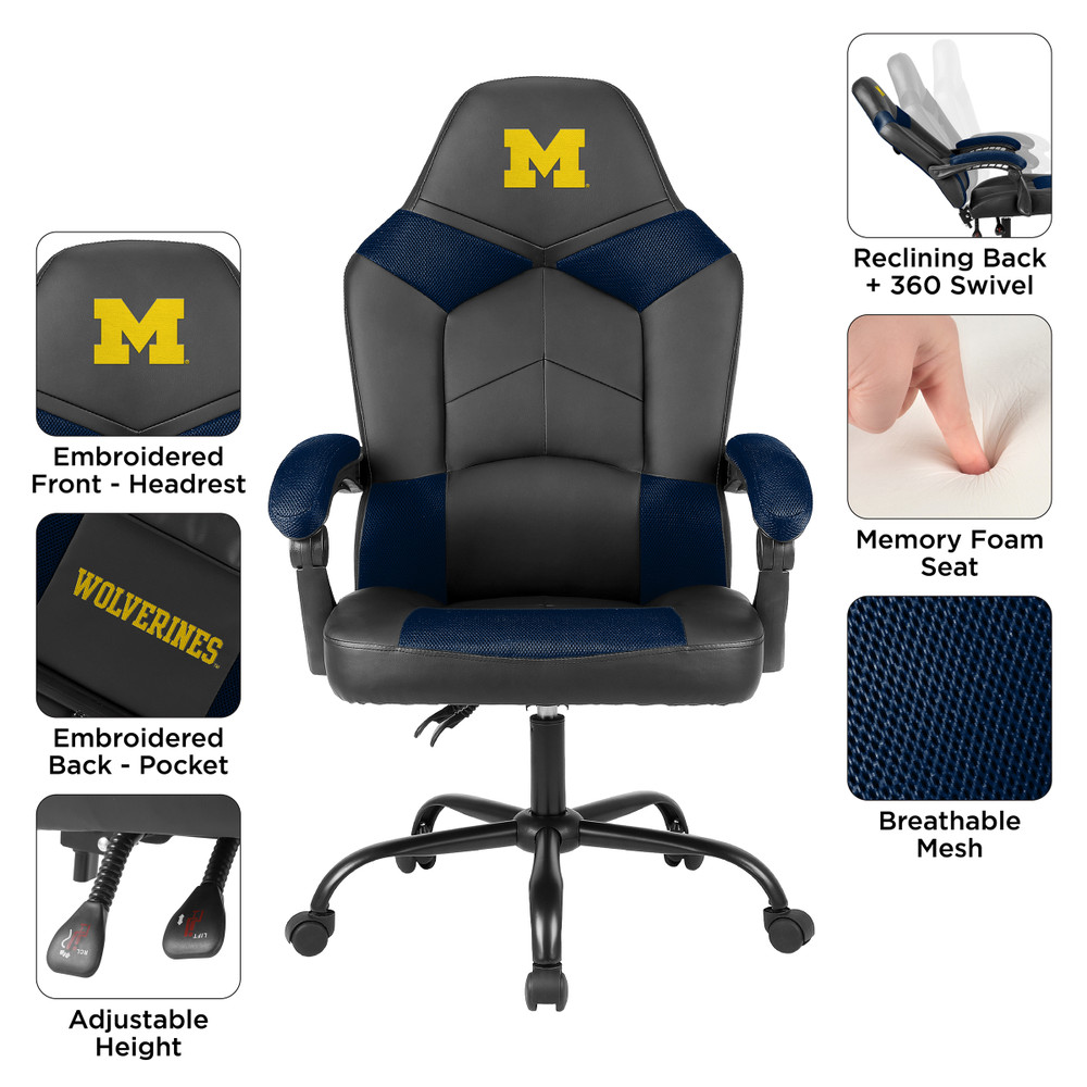 Michigan Wolverines Oversized Office Chair | Imperial | 135-3009