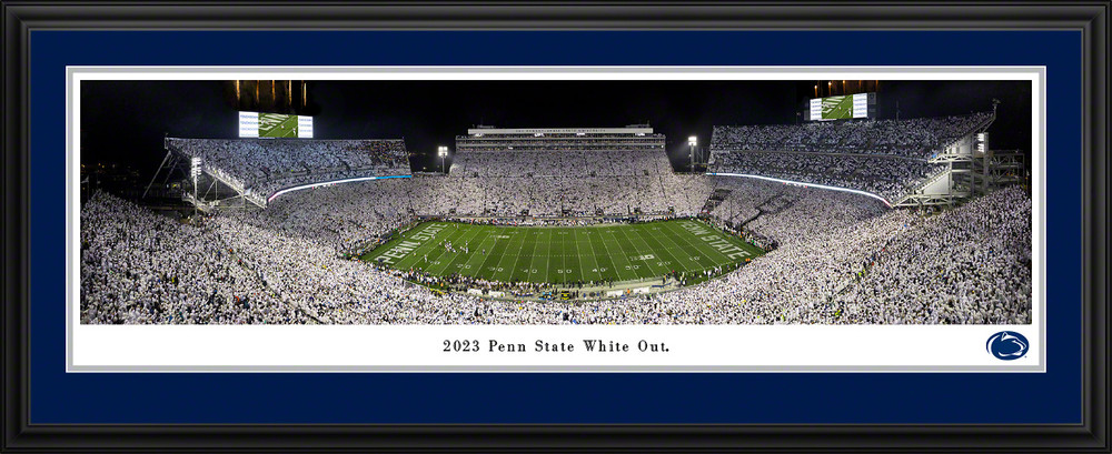 Penn State Nittany Lions Deluxe Matted Frame - White Out | Blakeway | BWPPSU10D