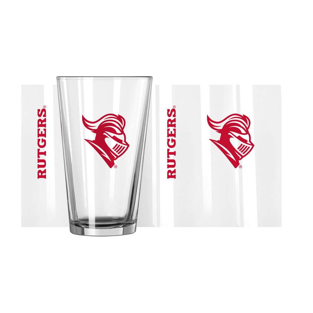 Rutgers Scarlet Knights Gameday Pint Glass - Set of 2 | Logo Brands | 295-G16P-1