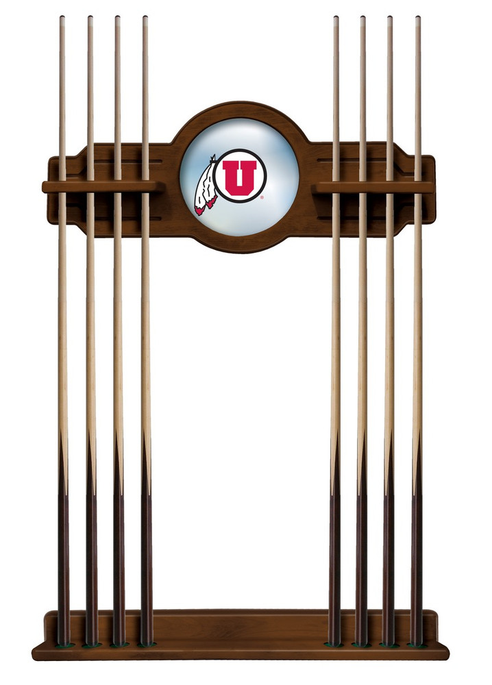 Utah Utes Solid Wood Cue Rack | Holland Bar Stool Co. | CueChrdUtahUn