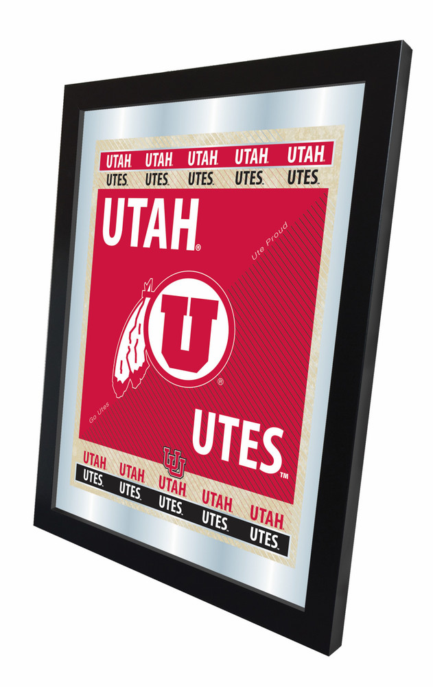 Utah Utes Logo Mirror | Holland Bar Stool Co. | MLogoUtahUn