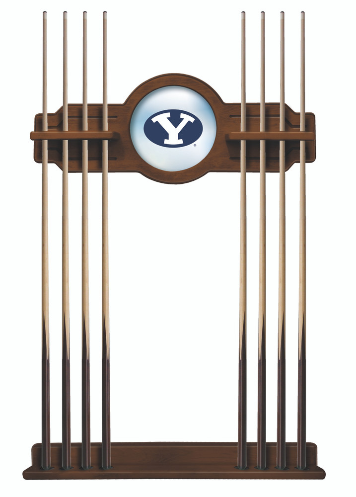 BYU Cougars Solid Wood Cue Rack  | Holland Bar Stool Co. | CueChrdBrigYn