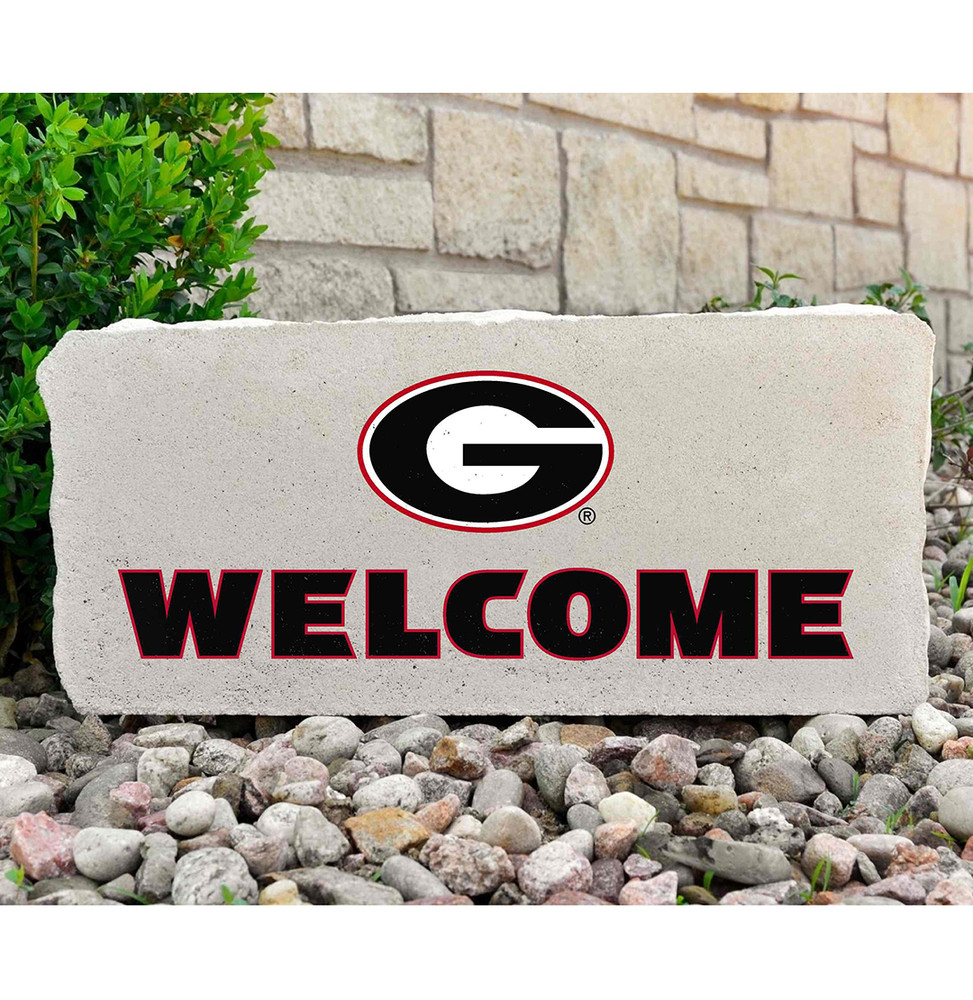 Georgia Bulldogs Decorative Stone Welcome - Large | Stoneworx | UGA-2