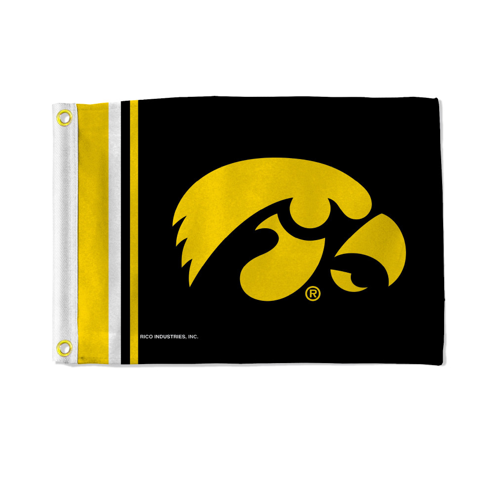 Iowa Hawkeyes Stripes Utility Flag - Double Sided | Rico Industries | BFG250101
