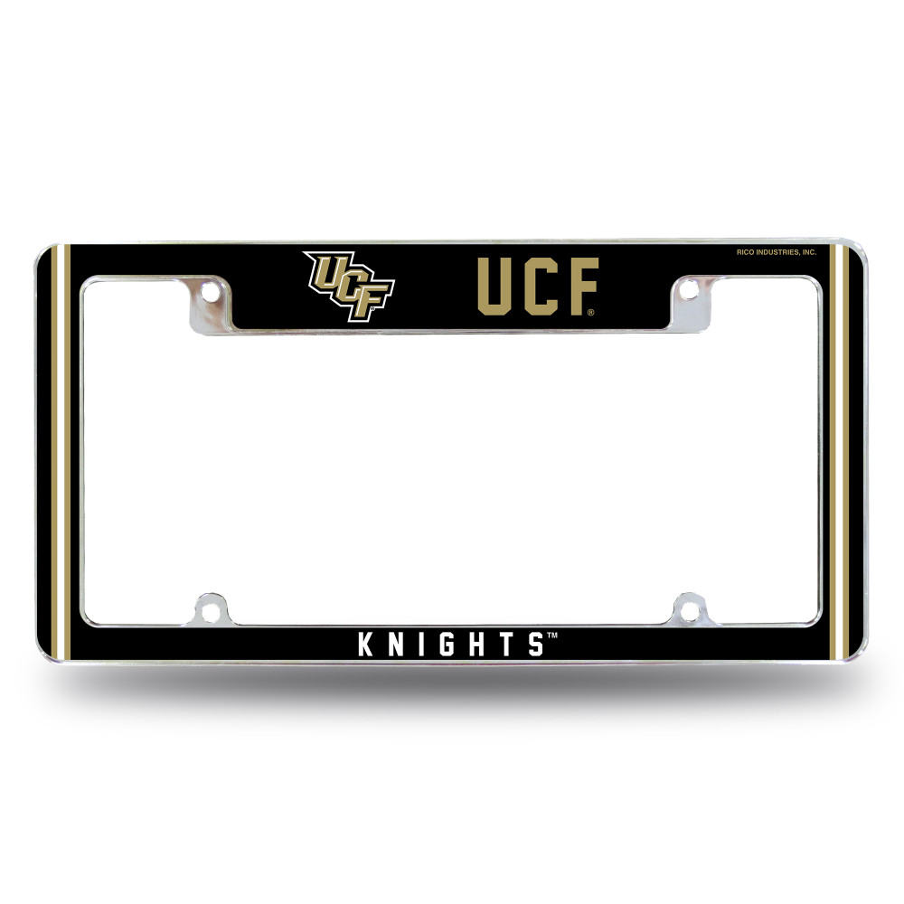 UCF Knights Classic Chrome License Plate Frame | Rico Industries | AFC100510T